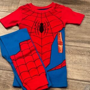 Spiderman Red and Blue Web Pajama Set